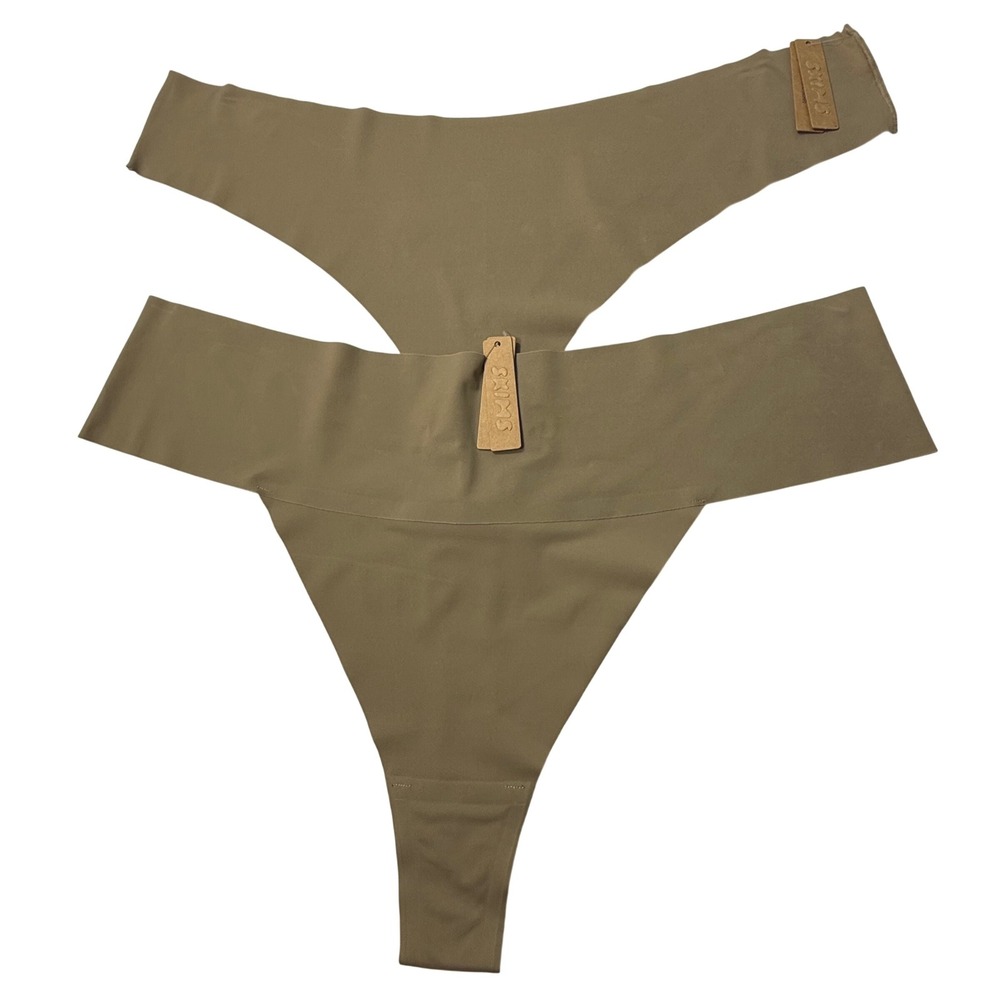 SKIMS Naked Thongs Lot of 2 Desert 4X